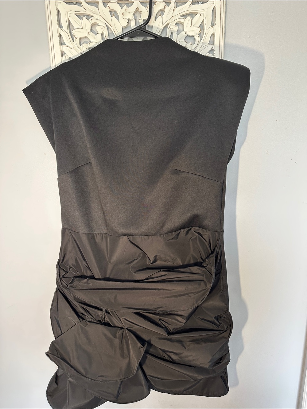 ASOS Black Ruched Mini Dress